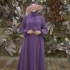 Robe hijab violet