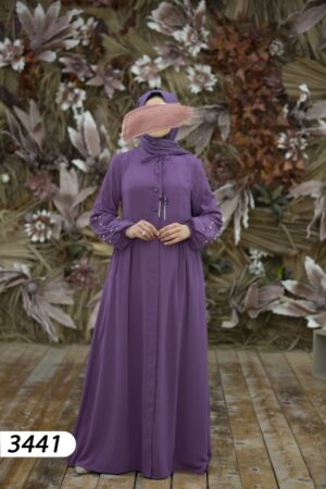 Robe hijab violet